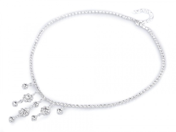 Štrasový náhrdelník - jablonecká bižuterie