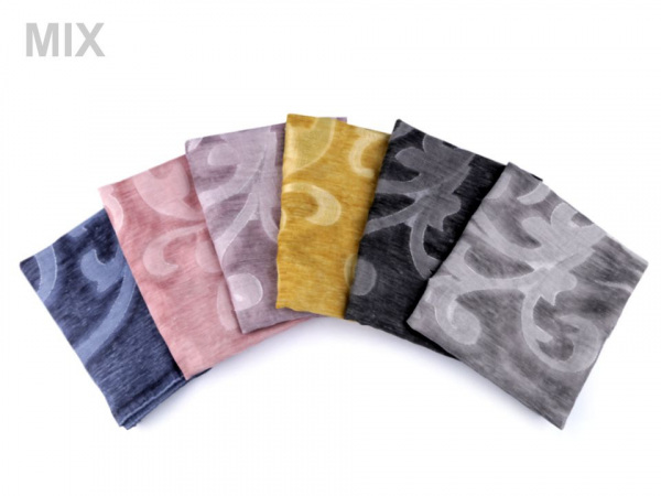 Šála s ornamentem 75x180 cm