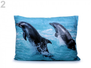 Dekorační polštář s výplní - panda, delfín, slon