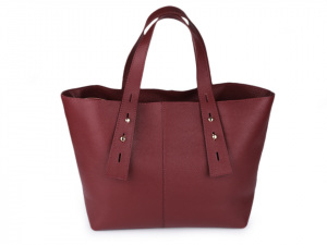 Italská kožená kabelka 29x46 cm