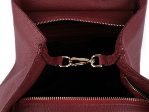 Italská kožená kabelka 29x46 cm