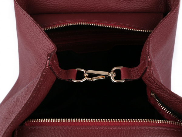 Italská kožená kabelka 29x46 cm