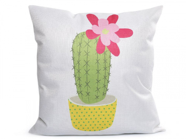 Povlak na polštář kaktus 44x44 cm