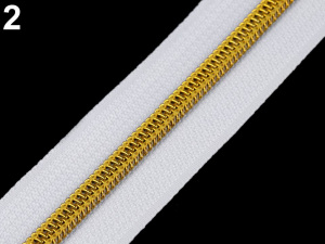 Zip spirálový No 5 s metalickými zoubky metráž