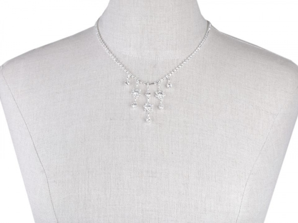 Štrasový náhrdelník - jablonecká bižuterie