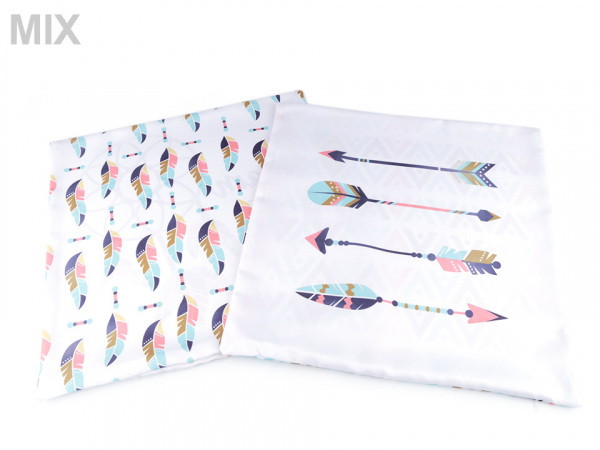 Povlak na polštář lapač snů, šípy, peří 44x44 cm