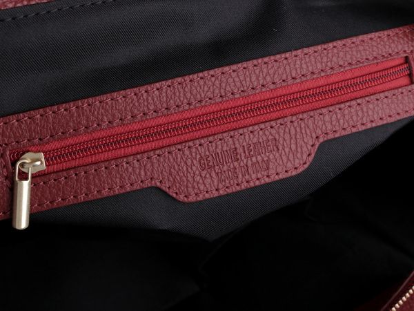 Italská kožená kabelka 29x46 cm