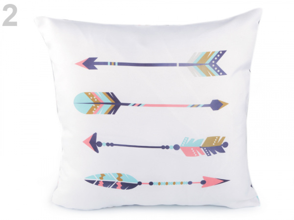 Povlak na polštář lapač snů, šípy, peří 44x44 cm