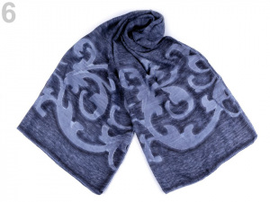 Šála s ornamentem 75x180 cm