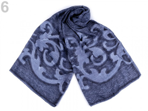 Šála s ornamentem 75x180 cm