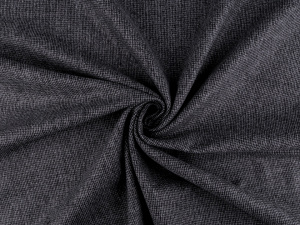 Vlněný flauš s tvídovou strukturou