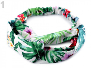 Látková čelenka pin up překřížená