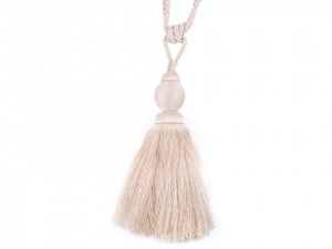 Velký dekorační úvaz / šňůra na závěsy se střapcem