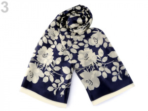 Saténová šála šípková růže 90x180 cm