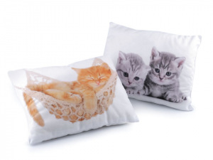 Dekorační polštář s výplní - kočka 30x40 cm