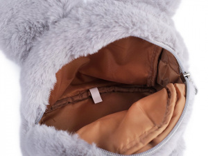 Dívčí kožešinový batoh medvídek