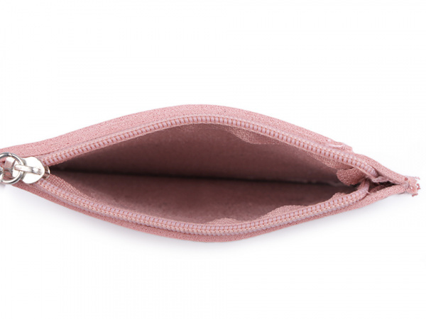 Peněženka / klíčenka s glitrovým srdcem 9x12 cm