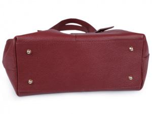 Italská kožená kabelka 29x46 cm