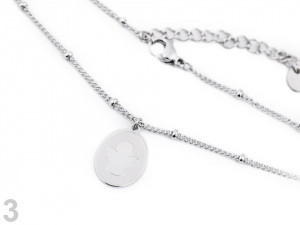 Náhrdelník z nerezové oceli křížky, madona, anděl