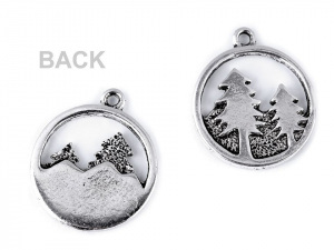 Přívěsek kaktusy, stromy, hory, moře Ø20 mm