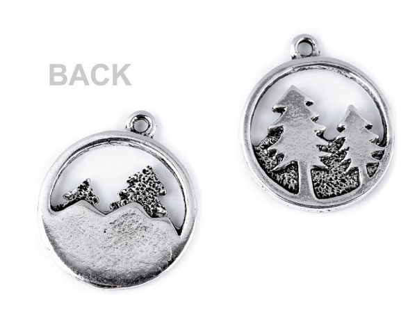 Přívěsek kaktusy, stromy, hory, moře Ø20 mm