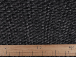 Vlněný flauš s tvídovou strukturou