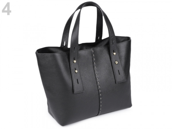 Italská kožená kabelka 29x46 cm