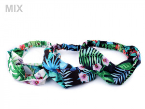 Látková čelenka pin up překřížená