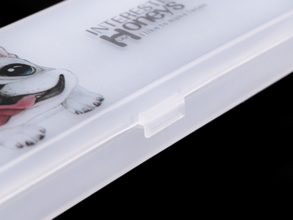 Plastový penál pes, kočka Languo 6,4x18,3 cm