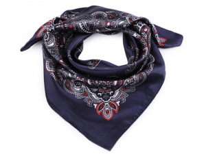 Saténový šátek paisley 60x60 cm