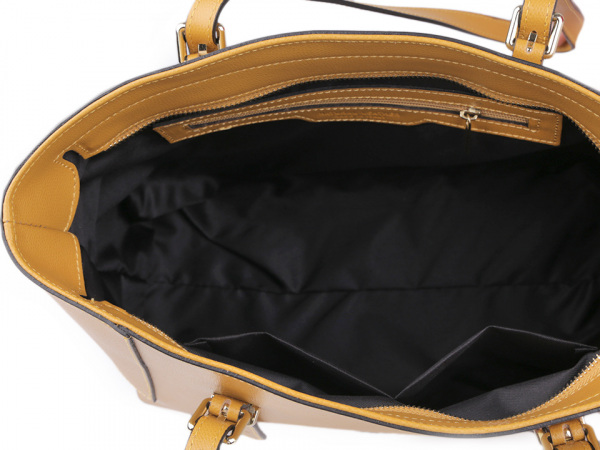 Kožená kabelka - dovoz Itálie 25x38 cm