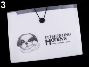 Složka s přihrádkami A4 pes, kočka Languo