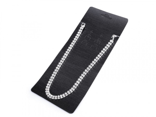 Štrasový náhrdelník dvouřadý - jablonecká bižuterie