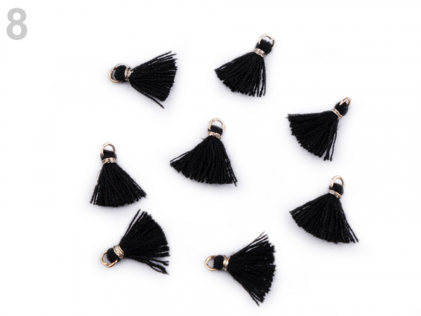 Mini střapec s očkem délka 10-13 mm