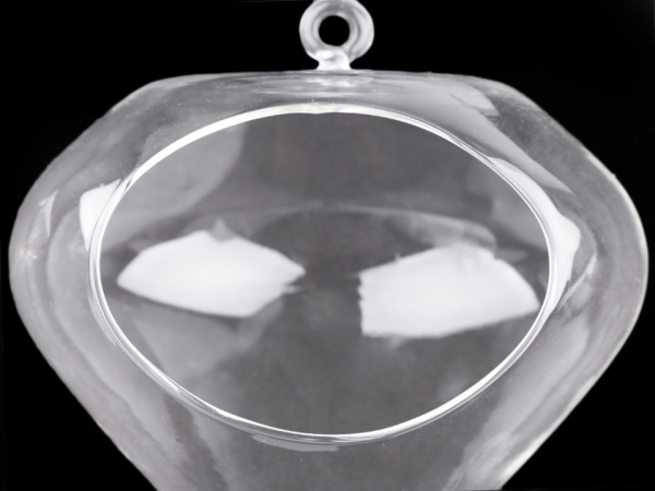 Skleněná kapka 15x15 cm aerárium 2. jakost