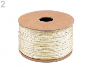 Lurexová šňůra / provázek Ø2 mm