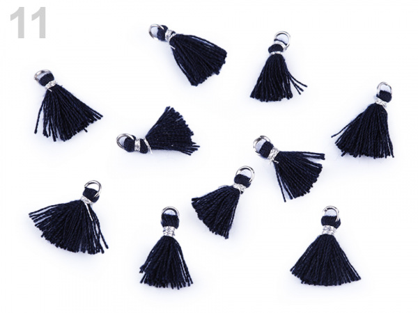 Mini střapec s očkem délka 10-13 mm