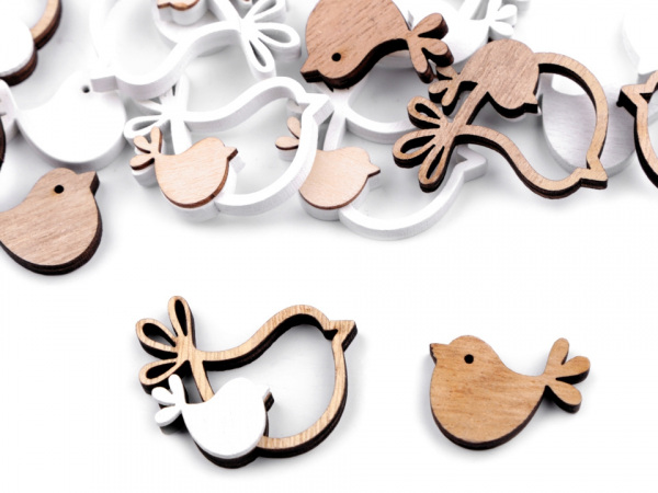 Dřevěný ptáček sada