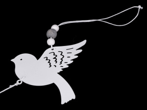 Kovová dekorace / girlanda ptáčci k zavěšení