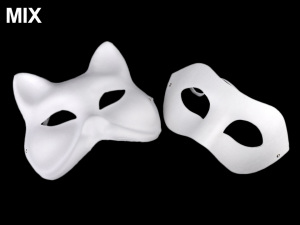 Maska na obličej k domalování, škraboška