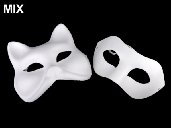 Maska na obličej k domalování, škraboška