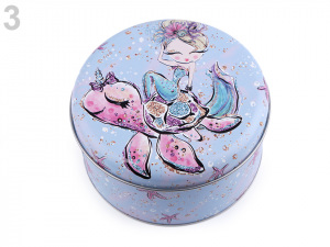 Plechová krabice malá - jednorožec, mořská panna