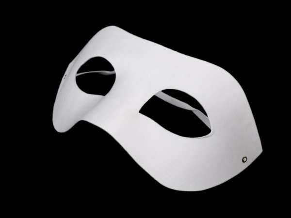 Maska na obličej k domalování, škraboška