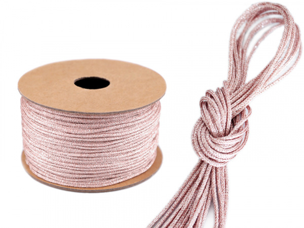 Lurexová šňůra / provázek Ø2 mm