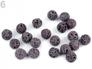 Láva syntetická, barvená Ø8 mm