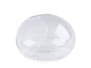 Skleněné aerárium 8x11,5 cm na zeď 2. jakost