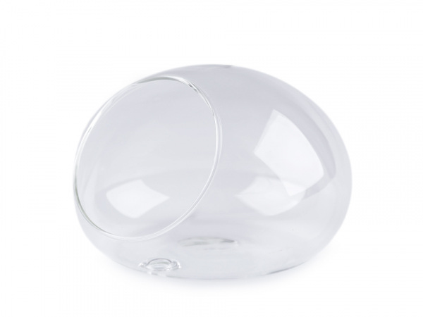 Skleněné aerárium 8x11,5 cm na zeď 2. jakost