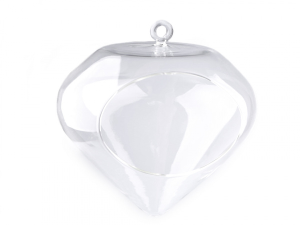 Skleněná kapka 15x15 cm aerárium 2. jakost