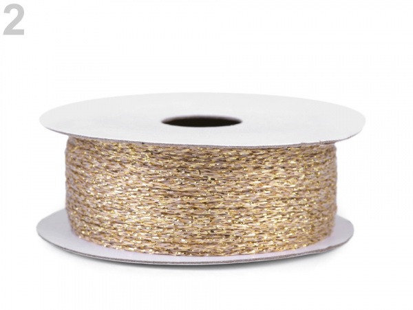 Lurexová šňůrka / provázek Ø1 mm
