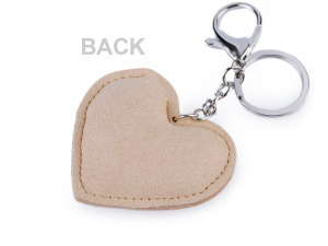 Přívěsek na kabelku / klíče srdce s AB efektem